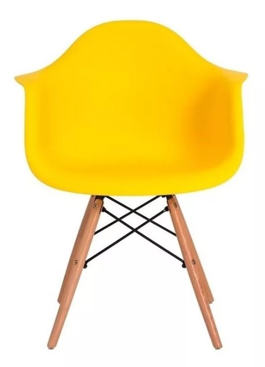 724292.jpg Cadeira de Jantar Charles Eames Eiffel Amarela - 1120 - Imagem 1