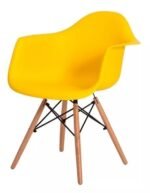 Cadeira de Jantar Charles Eames Eiffel Amarela - 1120 - Imagem 2