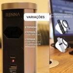 Torre de Tomada Automática Retrátil Branca USB e Indução Renna - Bivolt - Imagem 4