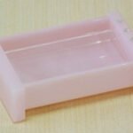 Saboneteira De Mesa Pia Acrilico Rosa Marmorizado Com Strass