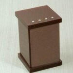 Potinho Porta Algodao E Cotonete Acrilico Chocolate C Strass