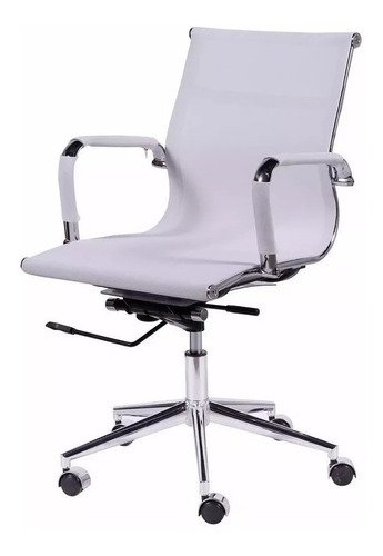 726773.jpg Cadeira Office Escritório Esteirinha Or Design 3303 Baixa Cor Branco - Imagem 1
