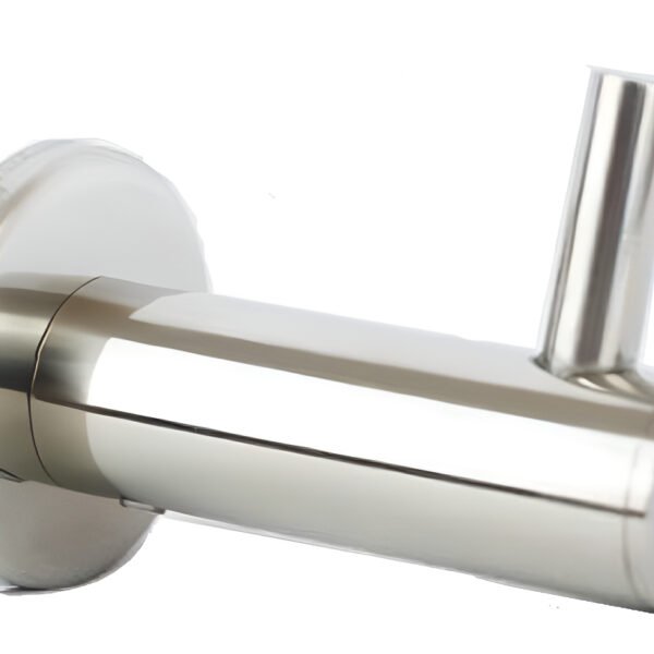 Cabide Jasmim Banheiro Aço Inox 304 Polido Redondo - Gancho de Toalha e Roupão Cilento