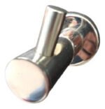 Cabide Jasmim Banheiro Aço Inox 304 Polido Redondo - Gancho de Toalha e Roupão Cilento - Imagem 2