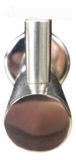 Cabide Jasmim Banheiro Aço Inox 304 Polido Redondo - Gancho de Toalha e Roupão Cilento - Imagem 3