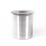 Lixeira Embutir Tampa Inox 304 e Balde em Alumínio - Luxo 5 Litros