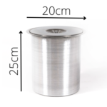 Lixeira Embutir Tampa Inox 304 e Balde em Alumínio - Luxo 5 Litros - Imagem 6