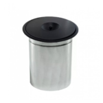 Lixeira de Embutir em Inox 5 Litros - Preto Fosco - Imagem 2