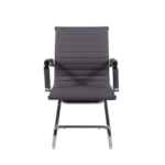 Cadeira Office Fixa Preta Com Braço Baixa Or Design 3301