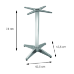 Base De Mesa Em Alumínio Para Tampos De Até 100cm Or 2204 - Imagem 4
