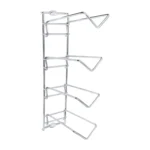 Adega de Parede Aramada Cromada para 4 Garrafas Suporte Vinho Duler