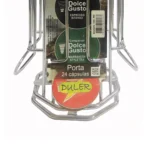 Porta Cápsulas Dolce Gusto Giratório 24 Unid Duler - Aço Cromado Premium