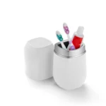 Porta Escovas E Pasta Conceito Aço Escovado 1924 Arthi