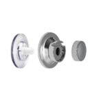 Saboneteira Ventosa Redonda Cromada 1347 Arthi - Imagem 3