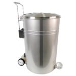 Lixeira Industrial 120 Litros com Pedal Inox Ecobin - Reforçada e Higiênica