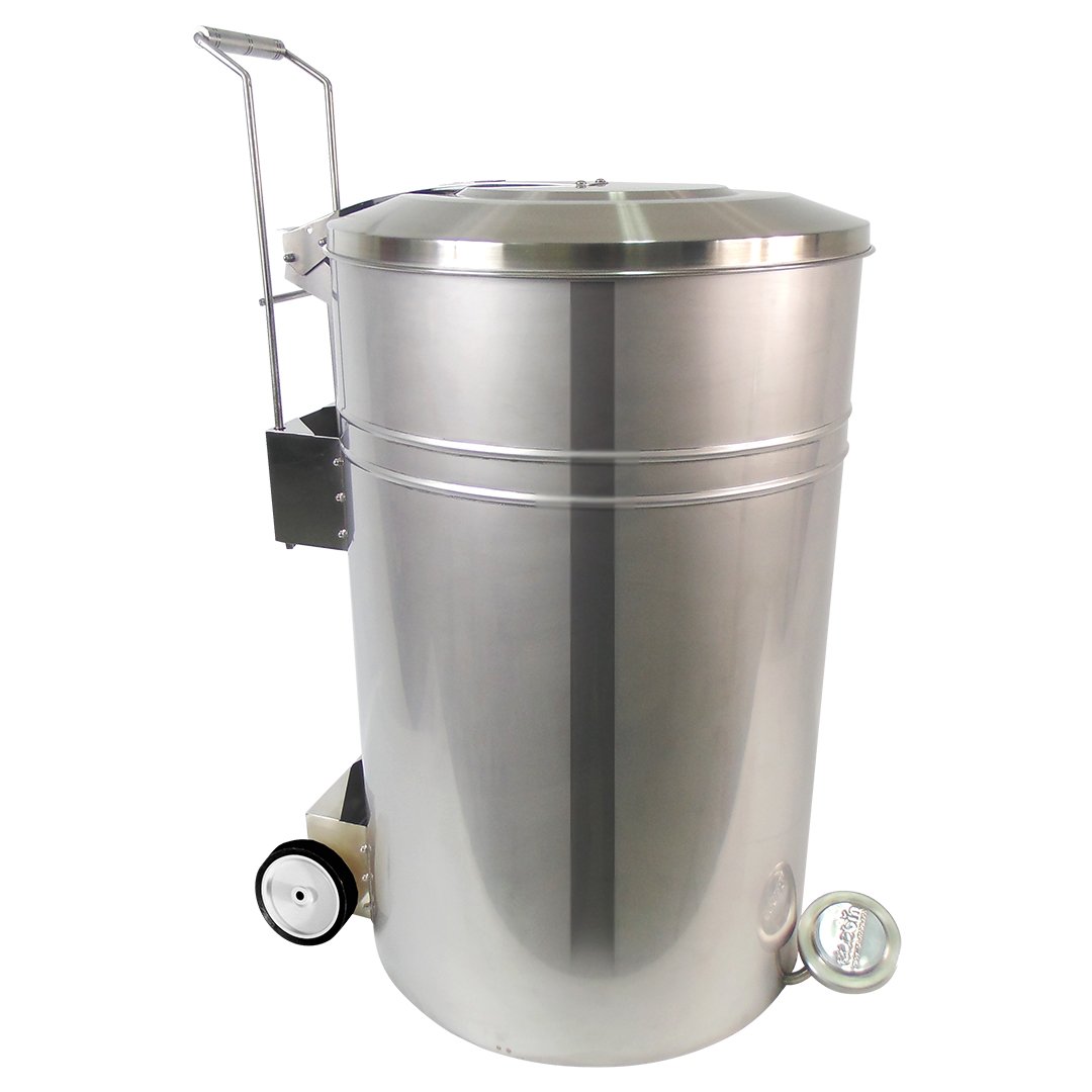 10154897.jpg Lixeira Industrial 120 Litros com Pedal Inox Ecobin - Reforçada e Higiênica - Imagem 1