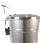 Lixeira Industrial 120 Litros com Pedal Inox Ecobin - Reforçada e Higiênica - Imagem 4