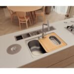 Lixeira de Embutir Tramontina Inox 5L Clean Round Redonda - Imagem 3