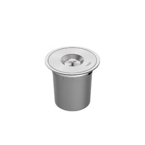 Lixeira de Embutir Inox Redonda Clean Round 5L Tramontina para cozinha planejada