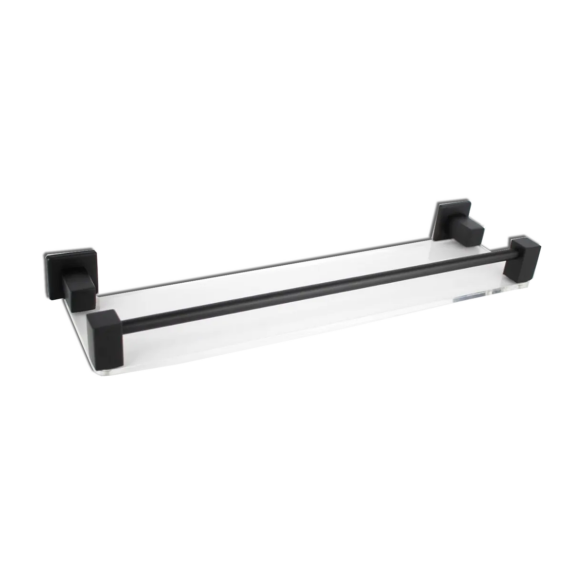 1541799-1200.png Porta Shampoo Inox Preto Gardênia Com Acrílico - Imagem 1