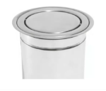 Lixeira de Embutir Inox Tampa Giratória - 20 Litros - Imagem 3