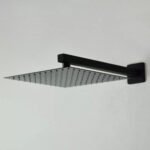 Chuveiro Ducha Black 25x25 Slim Inox Braço Quadrado Fosco Deckasa - Imagem 2
