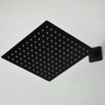 Chuveiro Ducha Black 25x25 Slim Inox Braço Quadrado Fosco Deckasa - Imagem 5