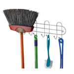 Porta Vassouras Cromado Com Esferas 1015 Arthi