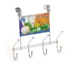 Suporte Para Porta Eclipse Cromado 4 Ganchos 1020 Arthi - Imagem 2