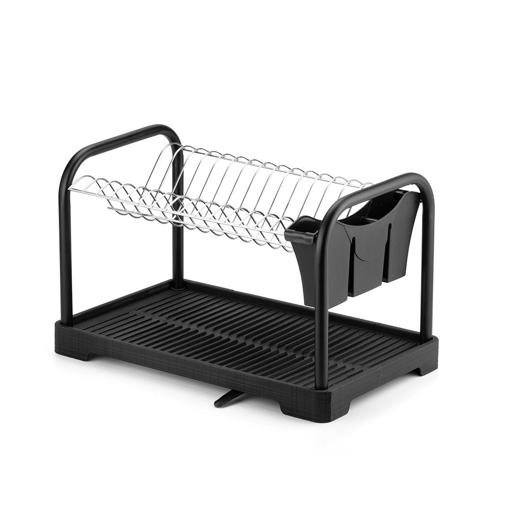 6626264.jpg Escorredor Master Preto Com Bandeja 1043 Arthi - Imagem 1