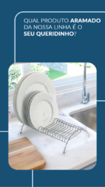 Organizador Seca Pratos Armario E Pia Cromado 1055 Arthi - Imagem 4