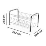 Escorredor Berco Com Porta Copos Cromado 1066 Arthi - Imagem 4