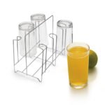 Porta Copos De Mesa Espaco Para 6 Copos Cromado 1111 Arthi