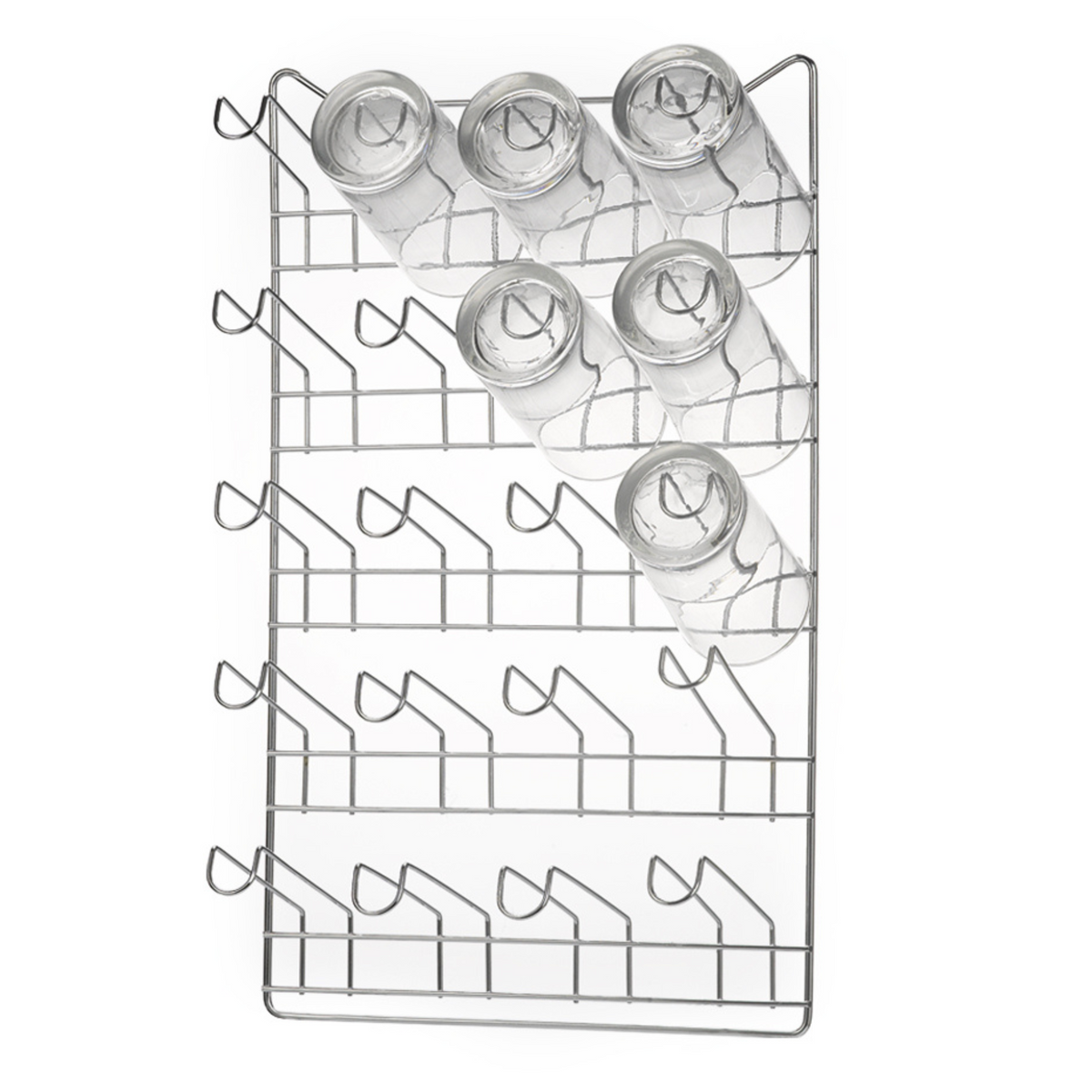 6629930-1200.png Porta Copos Parede Capacidade 20 Unidades Cromado 1113 Arthi - Imagem 1