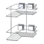 Cantoneira Dupla Cromada Com Ventosa Fixa 1301 Arthi - Imagem 3