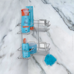 Cantoneira Dupla Cromada Com Ventosa Fixa 1301 Arthi - Imagem 6