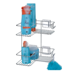 Cantoneira Dupla Cromada Com Ventosa Fixa 1301 Arthi