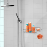 Suporte Para Shampoo Retangular Cromado Ventosa 1304 Arthi - Imagem 2