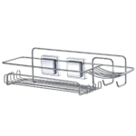 Suporte Para Shampoo Retangular Cromado Ventosa 1304 Arthi