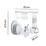 Cook Home Organização Suspensa Cromado 1408 Arthi - Imagem 4