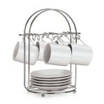 Suporte Para Xícaras De Café Art Cook Cromado 1616 Arthi - Imagem 5