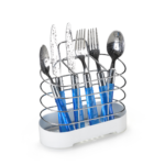 Porta Talheres Belize Cromado Branco 1635 Arthi