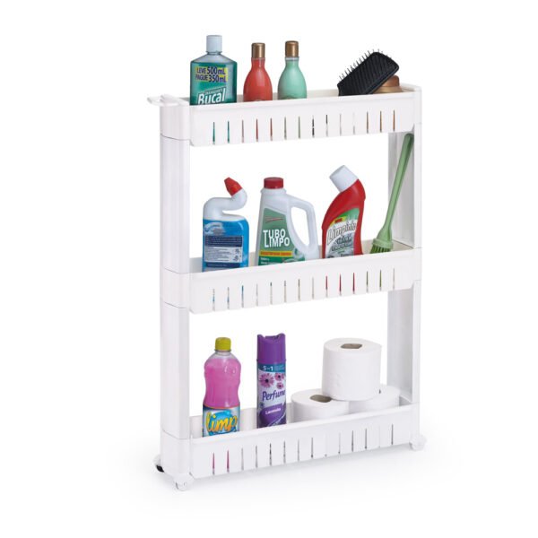 Organizador Multiuso Com Rodizios Branco 1840 Arthi