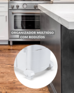 Organizador Multiuso Com Rodizios Branco 1840 Arthi - Imagem 12