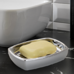 Saboneteira Aço Escovado Branco Conceito 1927 Arthi - Imagem 2