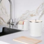 Lixeira 5 LTS Branco Aço Escovado 1928 Arthi - Imagem 2