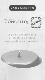 Lixeira 5 LTS Branco Aço Escovado 1928 Arthi - Imagem 3