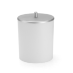 Lixeira 5 LTS Branco Aço Escovado 1928 Arthi