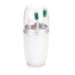 Porta Escovas Pasta Aço Escovado Com Tampa 500ml 1970 Arthi - Imagem 4