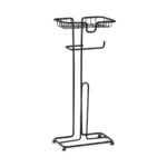 Porta Papel Higiênico De Chão Com Suporte Celular Black 2369 - Imagem 4